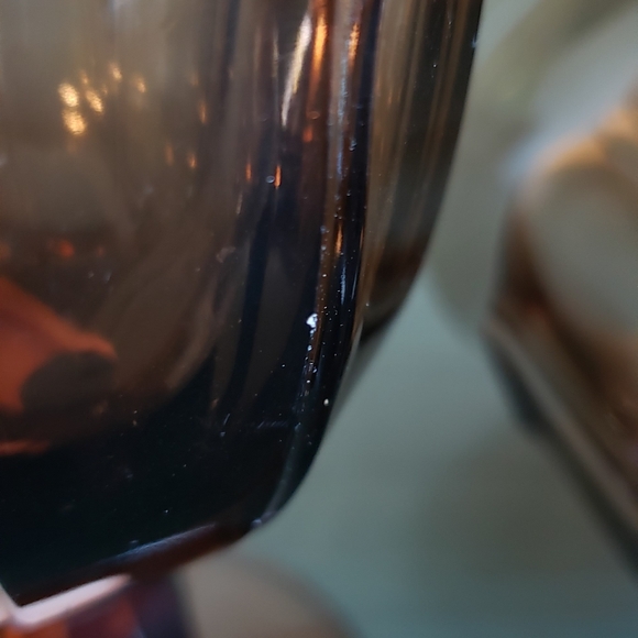 Vintage Noritake Provincial Brown Wine Glasses Tea Water Goblet Mid-Century - Picture 7 of 12